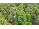 Aerial view of a property nestled amongst lush green trees, showcasing a serene and private setting at 908 Cedar Fork Trl, Chapel Hill, NC 27514
