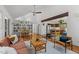 Open floor plan featuring living room, dining area, and modern kitchen at 908 Cedar Fork Trl, Chapel Hill, NC 27514