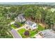 Charming two-story home with well-manicured lawn and landscaping, nestled among mature trees at 1120 Colonial Club Rd, Wake Forest, NC 27587