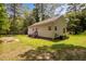 Exterior view of backyard with green grass and house in the background at 116 Justice St, Chapel Hill, NC 27516