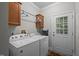 Functional laundry area with modern appliances and convenient access to outside at 116 Justice St, Chapel Hill, NC 27516