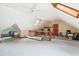 Spacious attic featuring ample storage and a skylight at 11619 Appaloosa W Run, Raleigh, NC 27613