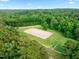Aerial shot of a community equestrian area with lush green surroundings at 11619 Appaloosa W Run, Raleigh, NC 27613