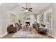 Inviting living room boasting a fireplace, vaulted ceilings, and stylish decor at 117 S Woodstone Dr, Archer Lodge, NC 27527