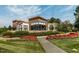 This community center features beautiful stone accents, professional landscaping, and a paved walkway at 149 N Serenity Hill Cir, Chapel Hill, NC 27516