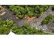 A gorgeous aerial view of rocky shoals, lush green trees and a gently flowing river at 1500 River Mill Dr # 101, Wake Forest, NC 27587