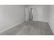 The bedroom includes carpeting, doors to the bathroom and hallway for easy access at 156 Velvet Ridge Way, Garner, NC 27529