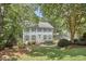 Two-story home with well-manicured lawn and beautiful shade trees at 18 Clearwater Dr, Durham, NC 27707