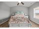 Bedroom showcasing a ceiling fan, wood flooring, and a white storage bed at 19 Linda Lou Ln # 19, Angier, NC 27501