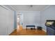 Bright exercise room with hard wood floors with access to bedroom and living area at 1926 Downing Dr, Burlington, NC 27215