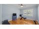 Bright exercise room featuring hardwood floors, natural light, and ample space for equipment at 1926 Downing Dr, Burlington, NC 27215