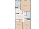 Second story layout including the primary bedroom with walk-in closet and baths at 2006 Leo Dr, Apex, NC 27502