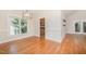 Cozy dining area with large windows and modern light fixture at 209 Homegate Cir, Apex, NC 27502