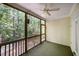 Cozy screened porch perfect for enjoying the outdoors at 209 Homegate Cir, Apex, NC 27502