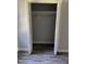 This closet features bifold doors and a closet rod to maximize your storage space at 2116 Tanglewood Rd, Rocky Mount, NC 27804