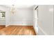 Elegant dining room with hardwood floors and a chandelier at 212 Heidinger Dr, Cary, NC 27511