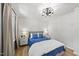 Cozy bedroom featuring two windows and neutral decor at 2704 Farnborough Rd, Raleigh, NC 27613