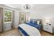 Bright bedroom featuring two windows and neutral decor at 2704 Farnborough Rd, Raleigh, NC 27613