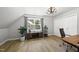 Bright home office with natural light, modern desk and chair, and ample space for productivity at 2704 Farnborough Rd, Raleigh, NC 27613