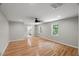 Spacious primary bedroom with hardwood floors and natural light at 2803 Atlantic St, Durham, NC 27707