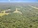An aerial perspective shows a home immersed in a vast, densely wooded area, ensuring seclusion and natural beauty at 407 Kadir Womble Dr, New Hill, NC 27562