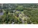 Scenic aerial view of the neighborhood showcasing the lush greenery and well-spaced homes at 4140 Willow Haven Ct, Raleigh, NC 27616