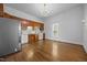 Well-lit kitchen with white appliances and wood cabinets at 419 Mabry Rd, Angier, NC 27501