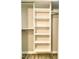 Open closet shelving provides ample storage in this organized space at 4403 Sunburst Ct, Raleigh, NC 27613