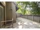 Large outdoor wooden deck with privacy fencing is perfect for entertaining and relaxing at 4403 Sunburst Ct, Raleigh, NC 27613