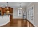 Bright dining area featuring stainless steel appliances and natural light at 500 Chandler Grant Dr, Cary, NC 27519