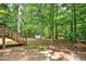 View from the backyard showing shed at 508 Bolin Creek Dr, Carrboro, NC 27510