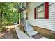 This home's exterior features steps to the door at 508 Bolin Creek Dr, Carrboro, NC 27510