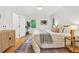 Bedroom with neutral colors, wood floors, and natural light at 508 Bolin Creek Dr, Carrboro, NC 27510