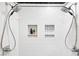 Modern shower showcasing dual shower heads, white subway tile, and built-in storage at 508 Bolin Creek Dr, Carrboro, NC 27510