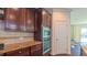 Gourmet kitchen with granite counters, stainless steel appliances, tile backsplash and custom cabinetry at 536 Rockcastle Dr, Cary, NC 27519