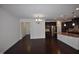 Bright open floor plan seamlessly connects the living, dining, and kitchen areas for easy entertaining at 536 Rockcastle Dr, Cary, NC 27519