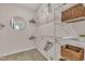 Walk-in closet features wire shelving, decorative baskets, and ample storage space at 601 Minerva Dale Dr, Fuquay Varina, NC 27526