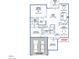 Detailed floor plan highlighting room dimensions and layout, including bedrooms, kitchen, and living spaces at 601 Minerva Dale Dr, Fuquay Varina, NC 27526