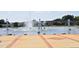 Scenic fountain with statues in a pond, creating a relaxing ambiance in a well-maintained community at 617 Woodson Dr, Clayton, NC 27527