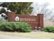 A brick sign for Riverwood Elementary School with landscaping and mailboxes is displayed at 617 Woodson Dr, Clayton, NC 27527