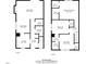Detailed floor plan illustrating the layout of the home's two floors at 6422 English Oaks Dr, Raleigh, NC 27615