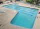 An in-ground swimming pool with multiple lanes at community center at 6422 English Oaks Dr, Raleigh, NC 27615