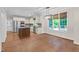 Bright kitchen featuring stainless steel appliances, wooden island, and ample counter space at 105 Bathgate Ln, Cary, NC 27513