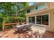 Lovely outdoor deck with an elegant dining set, perfect for enjoying meals and entertaining guests at 105 Windfall Ct, Cary, NC 27518