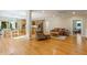 Open-concept living area featuring a dining room, kitchen, and adjacent living space at 105 Windfall Ct, Cary, NC 27518