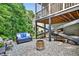 Cozy patio with comfortable seating and fire pit, offering a relaxing outdoor space at 108 Market Cross Ct, Holly Springs, NC 27540