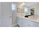 Bright bathroom with double sinks, ample counter space, and modern fixtures at 124 Seagraves Creek Ln, Holly Springs, NC 27540