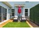 Cozy back deck featuring outdoor seating and stylish decor, perfect for unwinding outdoors at 1321 White Spruce Dr, Willow Springs, NC 27592