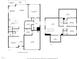 Detailed floor plan showcasing the layout of a two-story home with dimensions for each room at 1705 Bodwin Ln, Apex, NC 27502