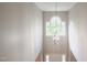Bright foyer with a decorative window and chandelier offering a warm welcome at 2430 Josephine Rd, Garner, NC 27529